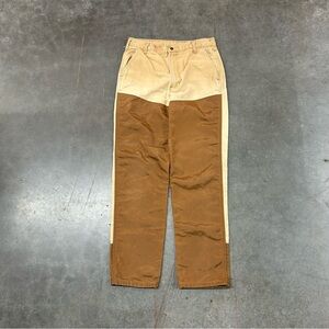 VTG Wrangler Carpenter Work Pants Two Tone Tan Men Size 32 Medium